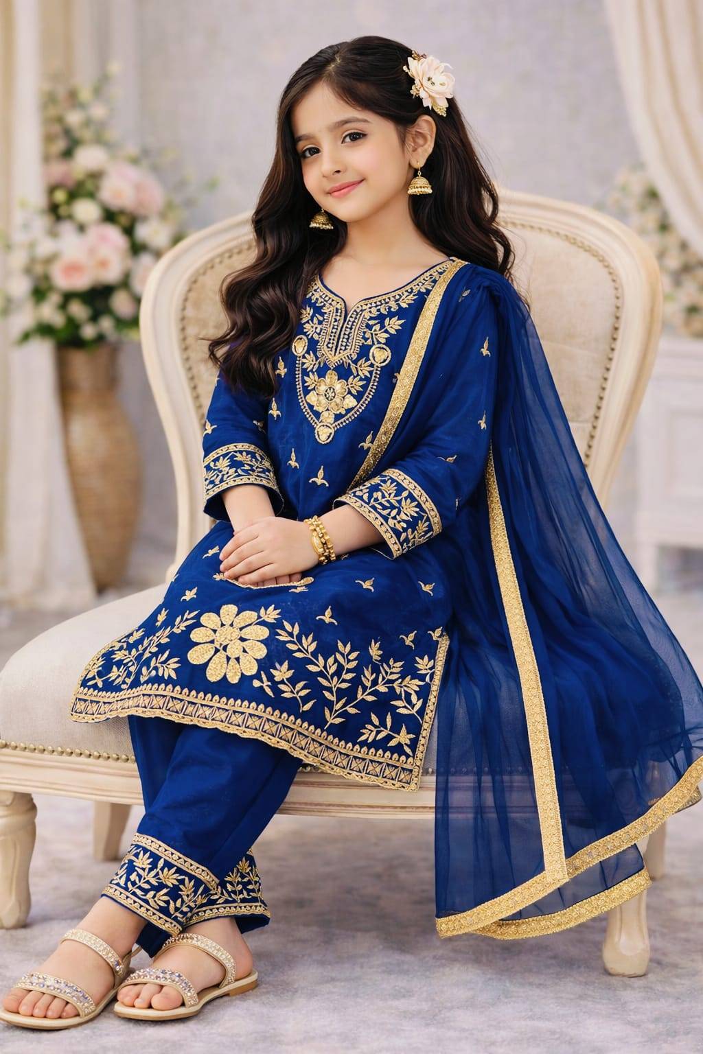 Trending New Ramzan Eid Special Silk Blue Delhi kids wear wholesale suppliers
